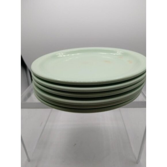 Vintage Arrowhead Diplomat Mint Green Small Plates Set Of 6 Plastic Durable Ever - Picture 1 of 3